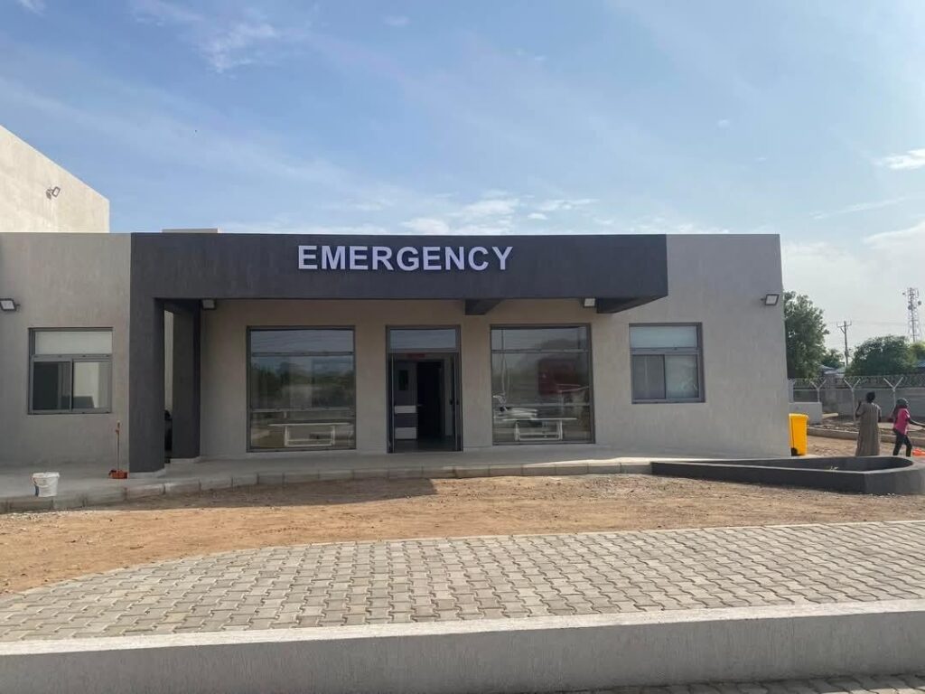 Site execution and construction management at Gudele General Hospital, South Sudan.