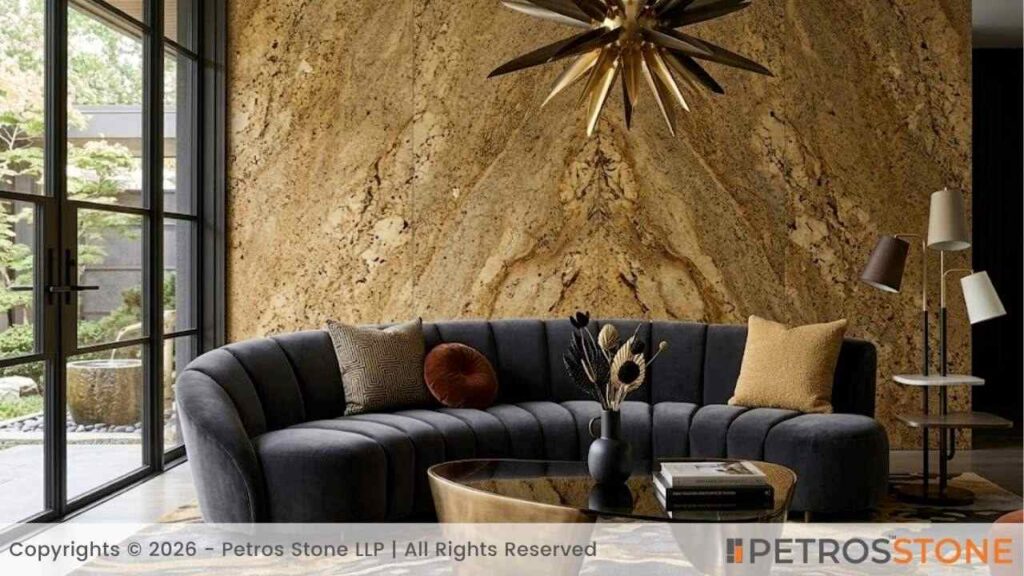 Solarius Gold Granite - Feature Walls