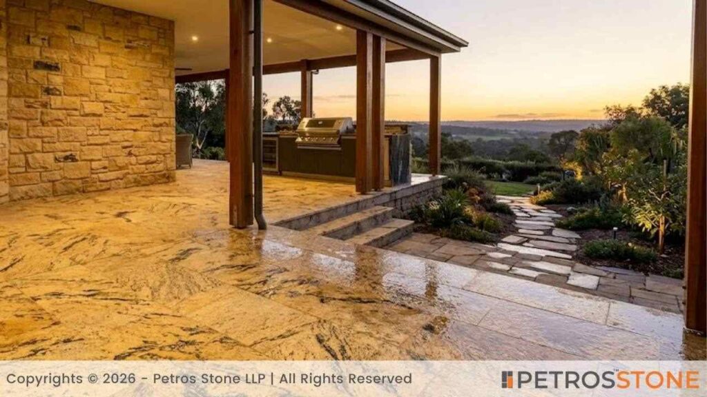 Solarius Gold Granite - Landscape Paving