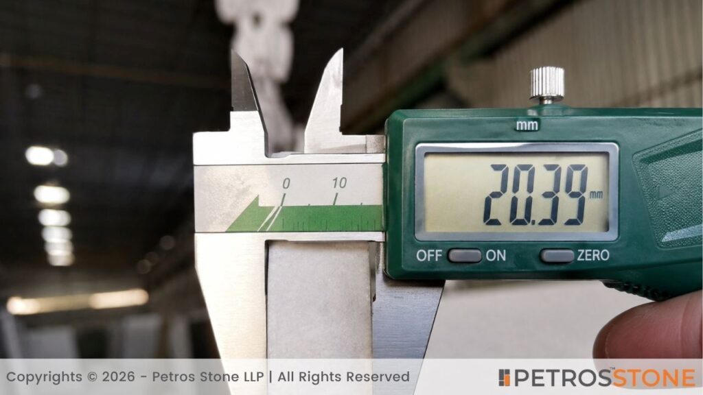 Verify 18–20 mm Thickness