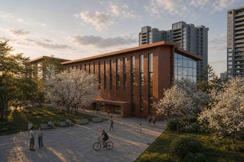 Warm Materiality in an Urban Landscape – Generative AI in Use (Image 1 shared by Ivan Makagon)