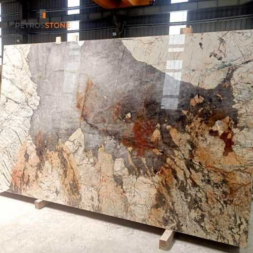 Patagonia Quartzite
Bold movement in the pattern, perfect for a stair or counter where stone is touched, lit and remembered.