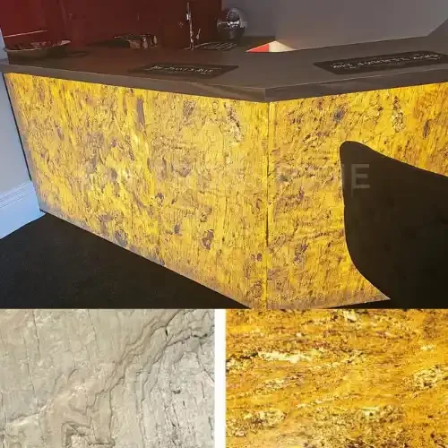 Caldera Gold Translucent Stone Veneer
