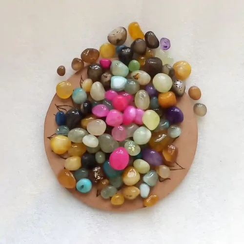 Mix Color Marble Pebbles (Mockup