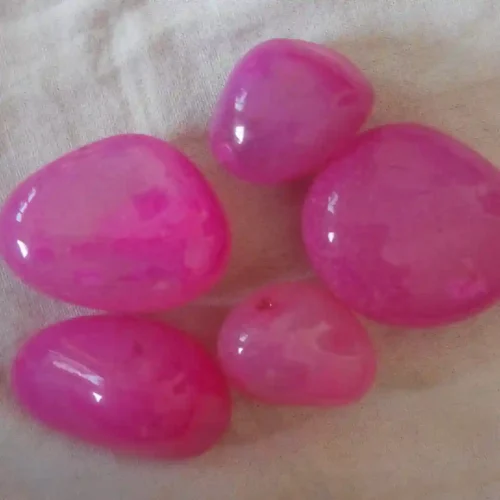 Pink Onyx Polished Pebbles