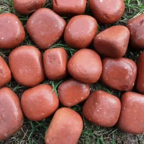 Red Sandstone Pebbles Mockup