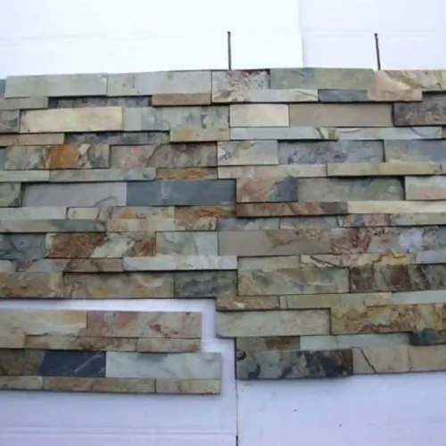 Slate Mosaic Stone Panels Mockup