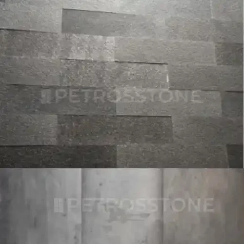 Steel Grey Stone Veneer Mockup