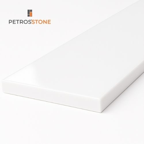 White Engineered Marble Threshold