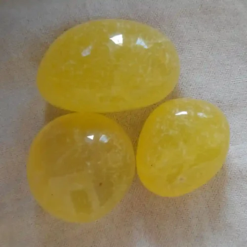 Yellow Onyx Polished Pebbles